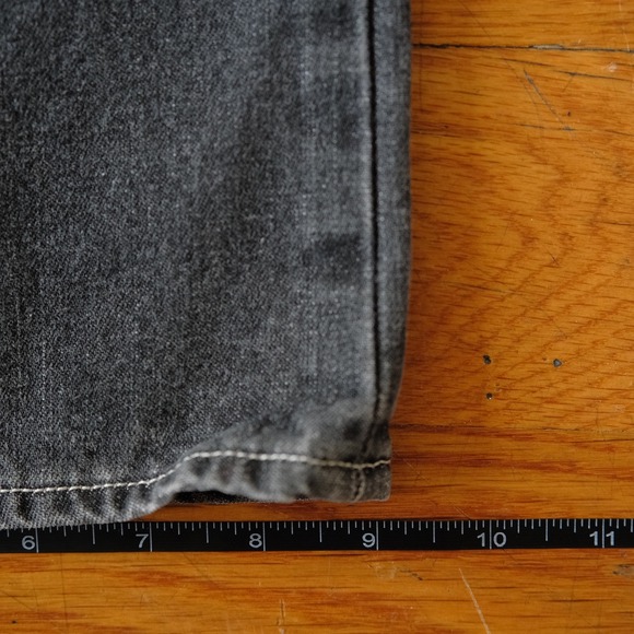 Guess USA Black Denim Jeans W34 L32 Y2K Utility Vintage Straight Leg Streetwear - Picture 6 of 10